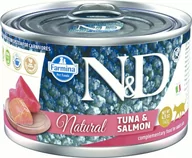 Mokra karma dla kotów - FARMINA N&D CAT NATURAL Tuńczyk&Łosoś 140g - miniaturka - grafika 1