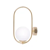 Lampy ścienne - Złoty, dekoracyjny kinkiet ścienny do salonu K-5393 z serii RITUS - miniaturka - grafika 1