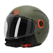 Kaski motocyklowe - Kask Otwarty Acerbis Brezza Jet ZielonyXL - miniaturka - grafika 1