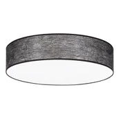 Lampy sufitowe - Britop LAMPA sufitowa NEVOA 47955802 okrągła OPRAWA plafon abażurowy loft czarny - miniaturka - grafika 1