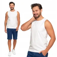 Koszulki męskie - TANK-TOP Męski Koszulka Bez Rękawów Gładka Klasyczna Bokserka MORAJ 3XL - miniaturka - grafika 1