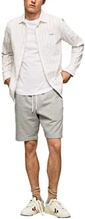 Pepe Jeans Męskie szorty Edward Bermudy Grey Marl, XL, Szary melanżowy, XL - Spodenki damskie - miniaturka - grafika 1