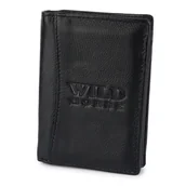Portfele - Portfel Męski Skórzany z Zapięciem Wild Horse RFID Czarny - miniaturka - grafika 1