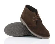 Botki męskie - Męskie buty Chukka zamsz naturalny ciemny brąz rozmiar 42 - miniaturka - grafika 1