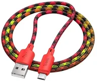 Kable USB - Kabel USB A do Micro USB Hoco 2,4A 1 m X116 gradient czerwony - miniaturka - grafika 1