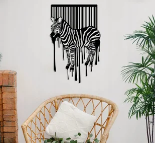 DEKORACJA ścienna Obraz wzór ZEBRA - Obrazy i zdjęcia na płótnie - miniaturka - grafika 1
