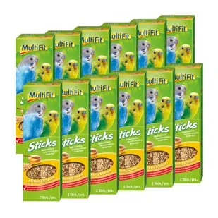 MultiFit Sticks dla papużek falistych 12 x 2 szt. miód - Przysmaki dla ptaków - miniaturka - grafika 1