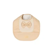 Śliniaki i fartuszki - Bjallra Śliniak Beige Bow - miniaturka - grafika 1