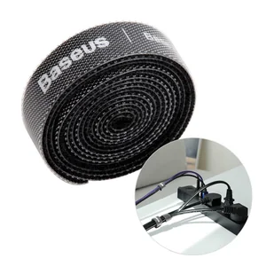 Baseus Rainbow Circle Velcro Straps - taśma rzepowa rzep organizer kabli 1m czarny (ACMGT-E01) - Inne akcesoria audio-wideo - miniaturka - grafika 14