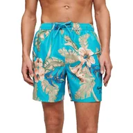 Kąpielówki męskie - Superdry Męskie Kąpielówki z nadrukiem hawajskim - miniaturka - grafika 1