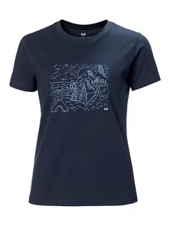 Koszulki i topy damskie - Helly Hansen Koszulka "F2F 2.0" w kolorze granatowym - grafika 1