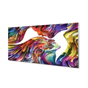 Szklany panel + klej Kolorowy obraz twarze 120x60 - Obrazy i zdjęcia na płótnie - miniaturka - grafika 1