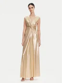 Sukienki - Rinascimento Sukienka wieczorowa CFC0019899002 Złoty Regular Fit - miniaturka - grafika 1