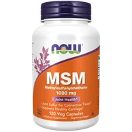 Witaminy i minerały - Now Foods NOW MSM Methylsulphonylmethane 1000mg 120vegcaps - miniaturka - grafika 1