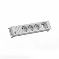 Listwy zasilające - BACHMANN POWER FRAME 3xUTE 1xCM 0.2m GST18 RAL9010 - miniaturka - grafika 1