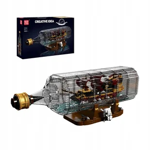 Statek piracki Queen Anne's Revenge w butelce Klocki MOULD KING 2488el TECH - Klocki - miniaturka - grafika 1