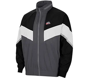 Nike Męska kurtka sportowa M Nsw He Wr+ Jkt Hd Unld szary szary (Iron Grey/Black/White) S - Kurtki męskie - miniaturka - grafika 1