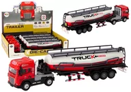 Samochody i pojazdy dla dzieci - Ciężarówka Z Przyczepą TIR Cysterna 1:24 Auto Ciężarowe Czerwone Dźwięki - miniaturka - grafika 1