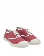 Trampki damskie - BENSIMON TRAMPKI DAMSKIE RÓŻOWE MATERIAŁOWE Z BIAŁĄ PODESZWĄ 38 3_A - miniaturka - grafika 1