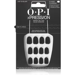 OPI xPRESS/ON, zestaw sztucznych paznokci, czarne - Sztuczne paznokcie i akcesoria - miniaturka - grafika 1