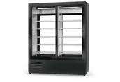 Szafy i witryny chłodnicze - Energooszczędna szafa chłodnicza dwustronnie przeszklona RAPA SCh-2S2R 1400 ecoline - miniaturka - grafika 1