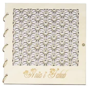 Pasmanteria - Drewniana kartka okolicznościowa z grawerem - miniaturka - grafika 1