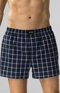 Majtki damskie - Bawełniane bokserki męskie luźne MB-T001, Kolor granatowy-kratka, Rozmiar M, ATLANTIC - Primodo.com - miniaturka - grafika 1