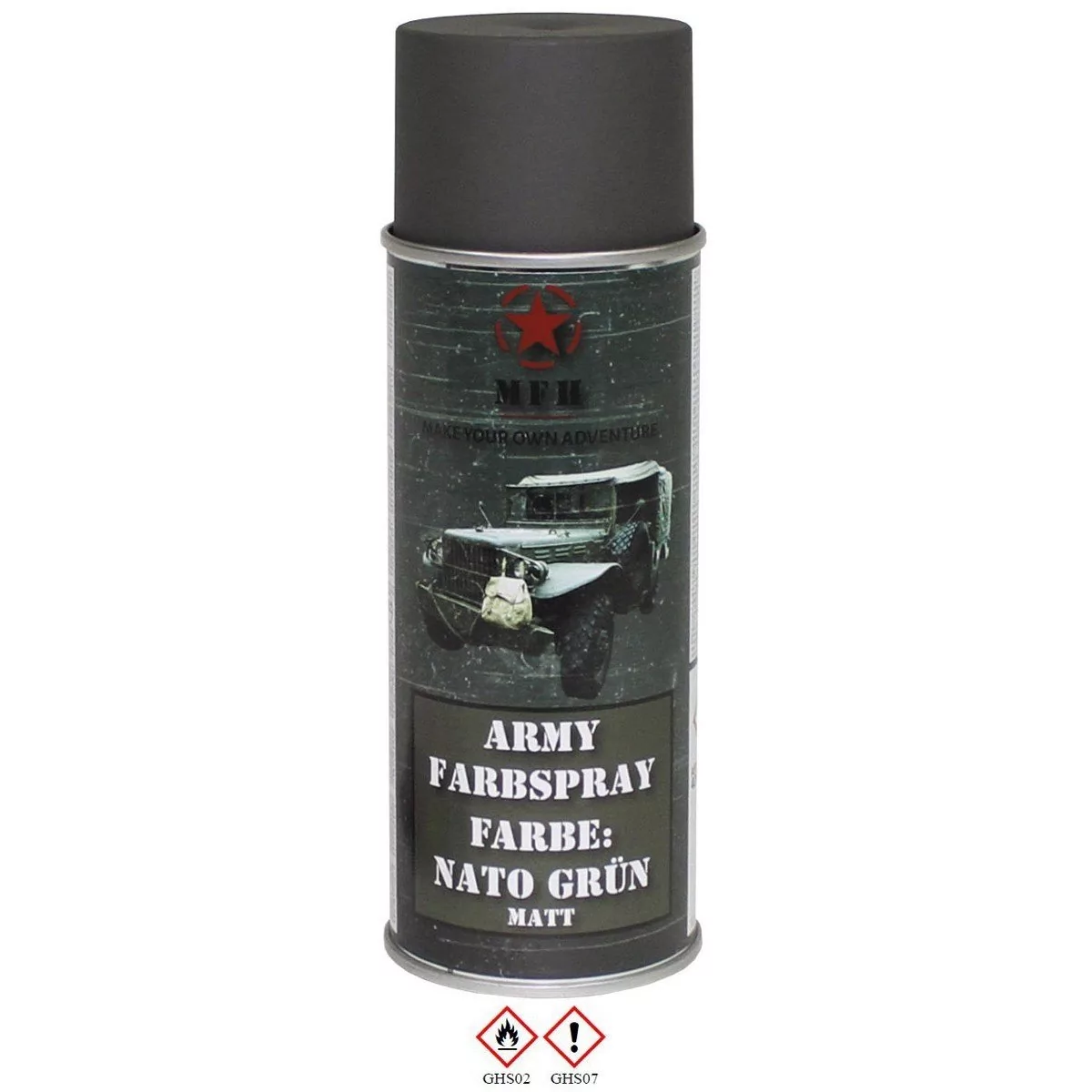 MFH Farba wojskowa w sprayu NATO Green Mat 400 ml (27375B) 27375B