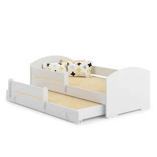 Łóżko podwójne LUK białe 160x80 - Łóżka dla dzieci i młodzieży - miniaturka - grafika 1