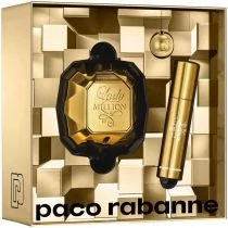 Paco Rabanne Lady Million zestaw 50 ml Edp 50 ml + Edp 10 ml + Breloczek dla kobiet - Zestawy perfum damskich - miniaturka - grafika 1