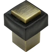 Akcesoria do drzwi - Odbojnik drzwiowy kwadrat DB-007 patyna - miniaturka - grafika 1