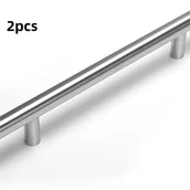 Zawiasy, okucia i inne akcesoria - Komplet 2 uchwytów do drzwi ze stali nierdzewnej (350 x 10 x 32 mm), uchwyty do szuflad do mebli kuchennych, rozstaw osi 224 mm - miniaturka - grafika 1