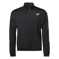 Koszulki i topy damskie - Reebok Vector Dzianinowy top dresowy, nocny czarny/biały, S, Noc czarny/biały, S - miniaturka - grafika 1