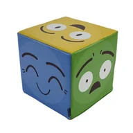 Zabawki sensoryczne - Kolorowa kostka edukacyjna do gry dla dzieci, Emocje - miniaturka - grafika 1