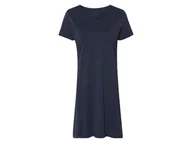 Piżamy damskie - esmara® Koszula nocna damska z bawełny (Granatowy, S(36/38)) - miniaturka - grafika 1