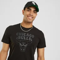 Koszulki męskie - NEW ERA T-SHIRT SS NBA REMAINING BULLS CHICAGO BULLS BLKBLK - New Era - miniaturka - grafika 1