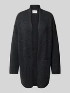 Swetry damskie - Kardigan o kroju oversized z miękkiej mieszanki żywej wełny - miniaturka - grafika 1