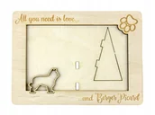 Ramki na zdjęcia - Owczarek pikardyjski ramka na zdjęcie z psem - miniaturka - grafika 1