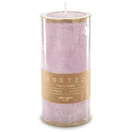 Świece - Pl Różowy Świeca Rustic Patyn Walec Duży Fi7 - miniaturka - grafika 1