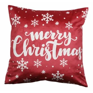 Poduszka HOHOHO 45 x 45 cm czerwony - Poduszki - miniaturka - grafika 1