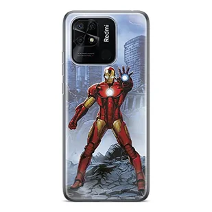Etui Iron Man 006 Marvel Nadruk pełny Niebieski Producent: Xiaomi, Model: REDMI 10C - Etui i futerały do telefonów - miniaturka - grafika 1
