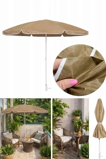 Parasol Ogrodowy Tarasowy Cappucino 160 Cm