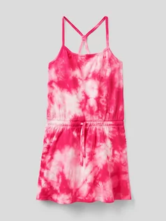 Sukienki - Benetton Sukienka w kolorze różowym - grafika 1