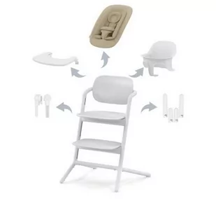 CYBEX Krzesełko LEMO 4-in 1 Set ABTSHE All White - white - Krzesełka do karmienia - miniaturka - grafika 1