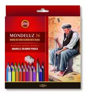 Przybory szkolne - Kredki akwarelowe Mondeluz 36 kolorów + pędzel - Koh-I-Noor - miniaturka - grafika 1