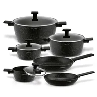 Zestawy garnków i patelni - KOMPLET GARNKÓW INDUKCJA zestaw PATELNIE MARMUROWE non stick garnki + POKRYWKI 10 el Konighoffer - miniaturka - grafika 1