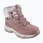 Botki damskie - Buty damskie SKECHERS Trego Snow Worries mauve - miniaturka - grafika 1