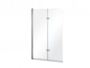 BESCO PNA-2S AVIGO parawan nawannowy 2-skrzydłowy przejrzyste szkło 100 x 145 - Parawany nawannowe - miniaturka - grafika 1