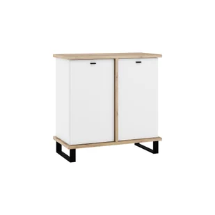 Komoda 2D CRO-05 Cross MebloCross Craft Złoty / Biały Mat - Komody - miniaturka - grafika 1