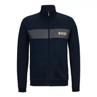 Kurtki męskie - BOSS Męska bluza Loungewear Homewear kurtka Tracksuit Jacket, Dark Blue403, XXL - miniaturka - grafika 1